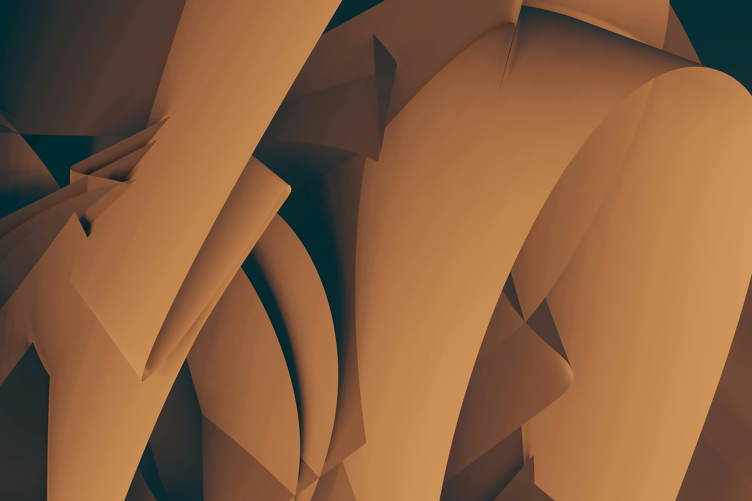 Desert Flowing Abstract