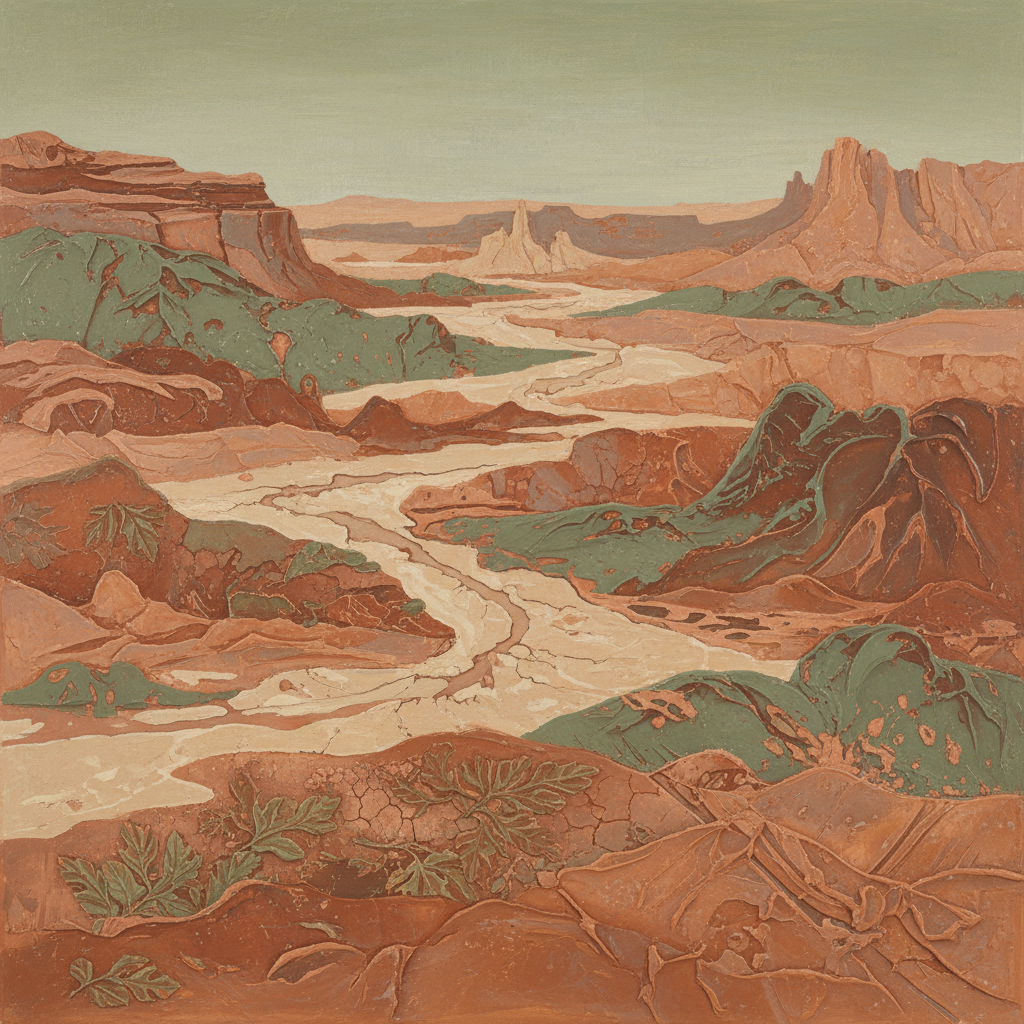 Desert Hues Abstract
