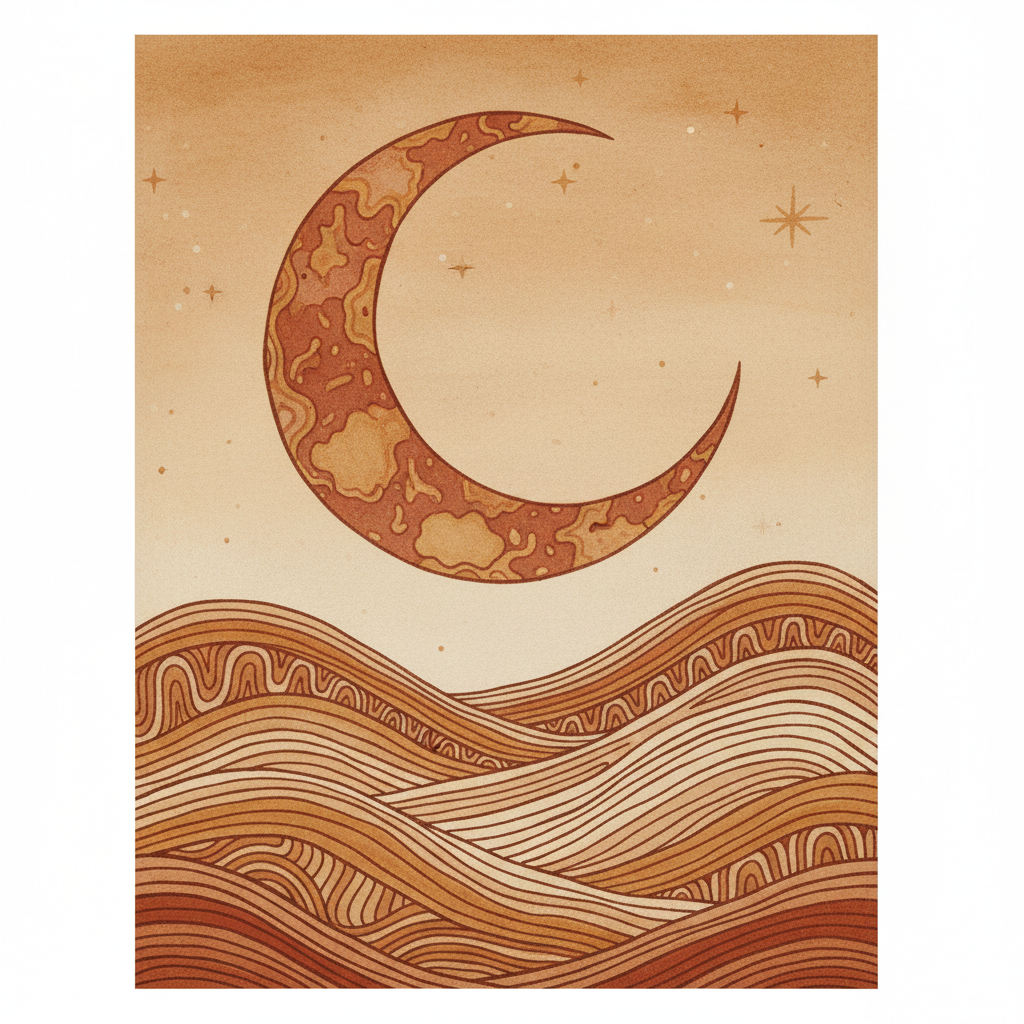 Desert Moonrise Glow