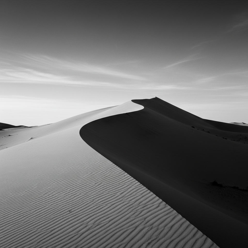 Desert's Crest in Contrast