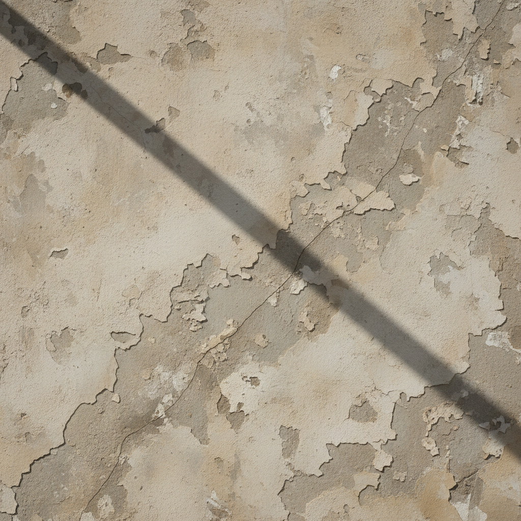 Deserted Sunlit Wall