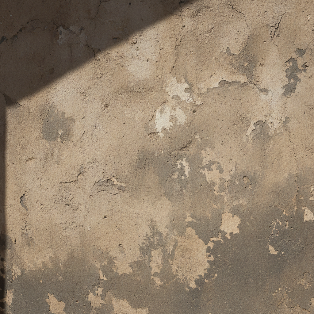 Deserted Sunlit Wall