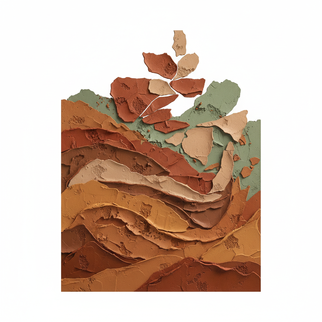 Earthen Layers Abstract