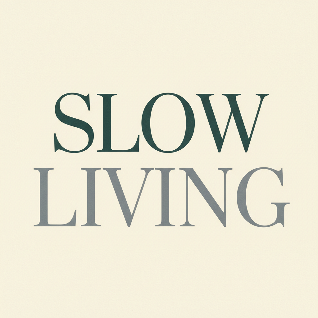 Editorial Slow Living