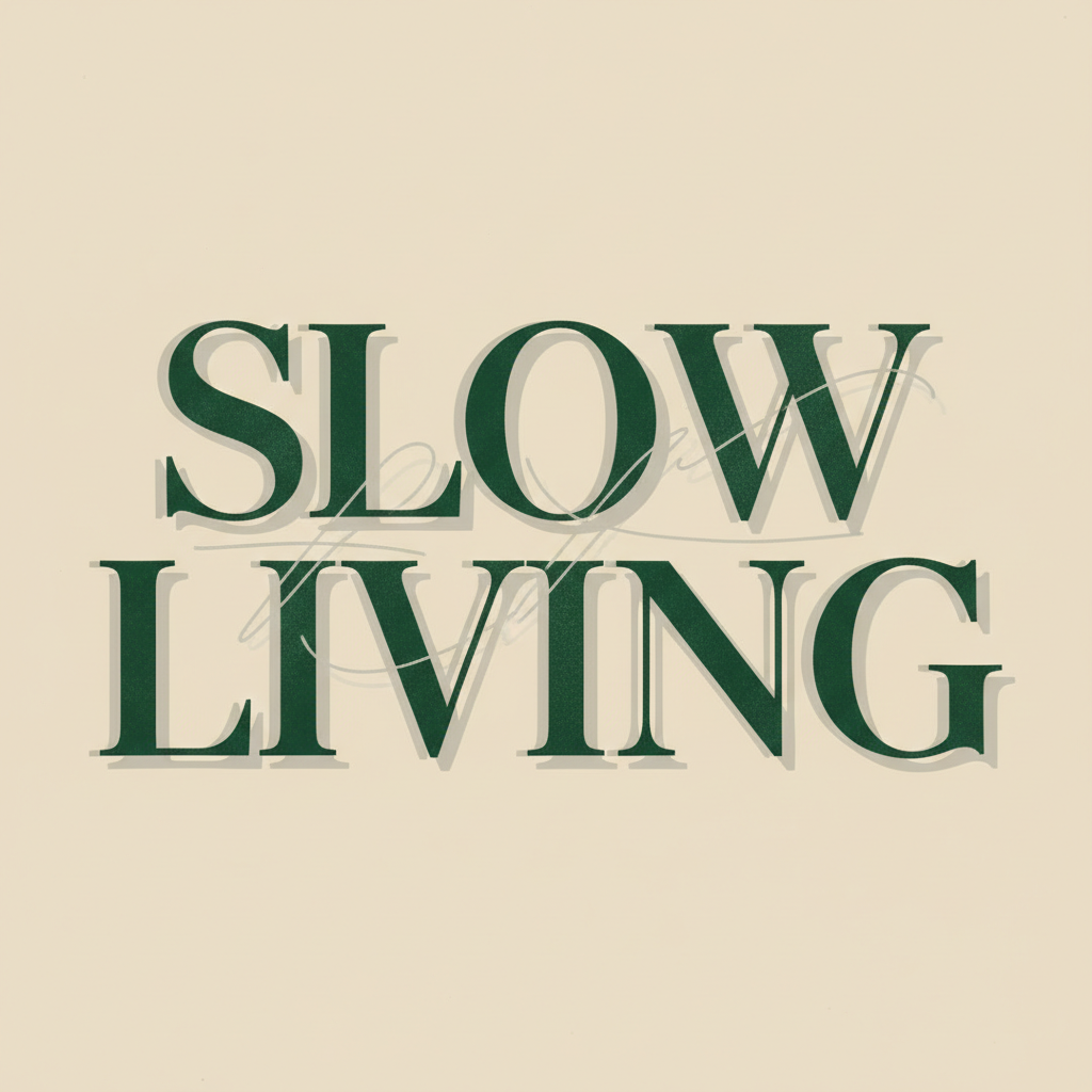 Editorial "Slow Living"