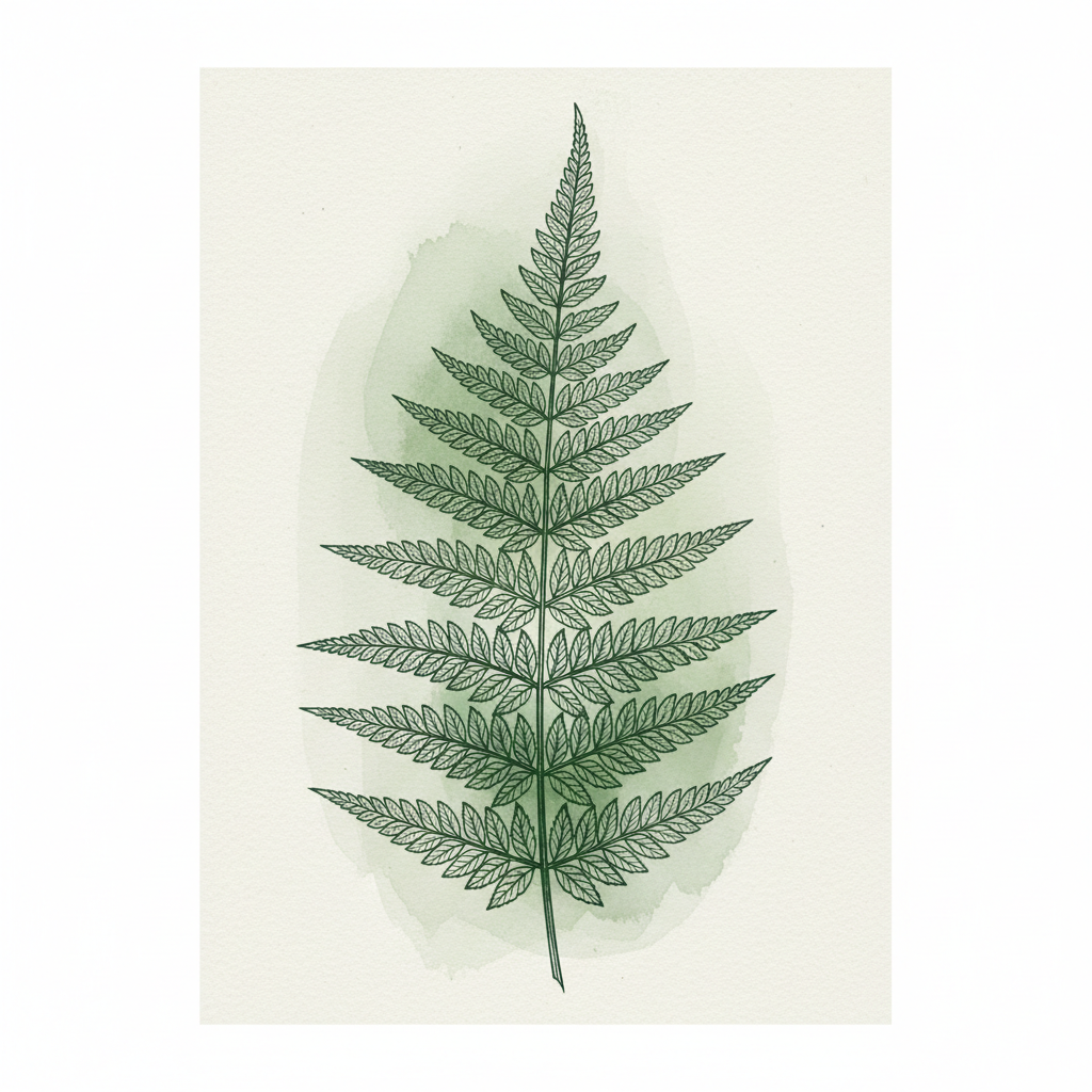 Emerald Frond Study