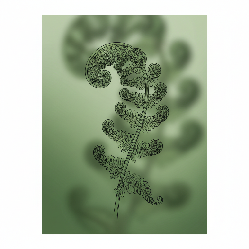 Emerald Frond Study