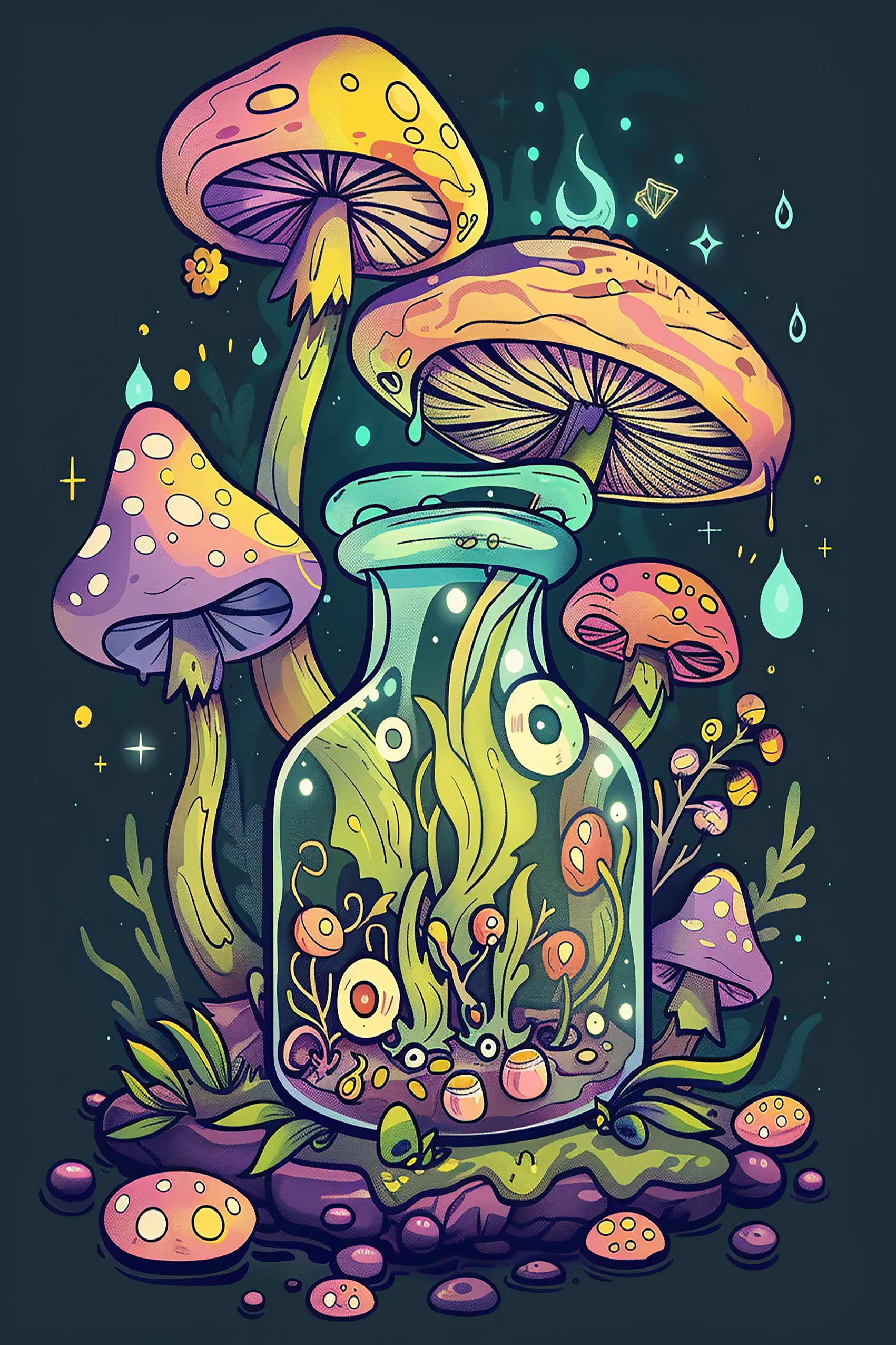 Enchanted Mushroom Terrarium