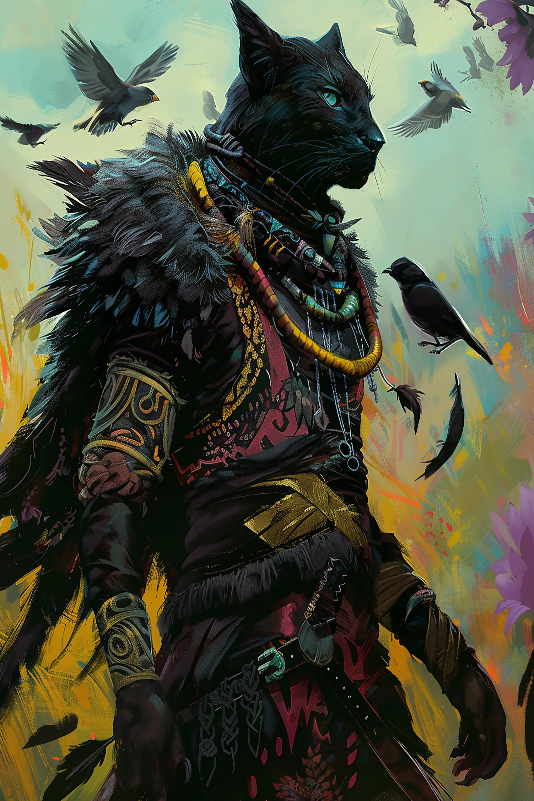 Feline Shamanic Guardian