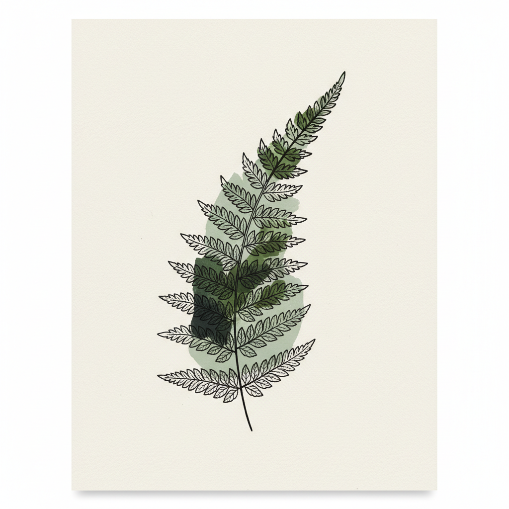 Fern Frond Study