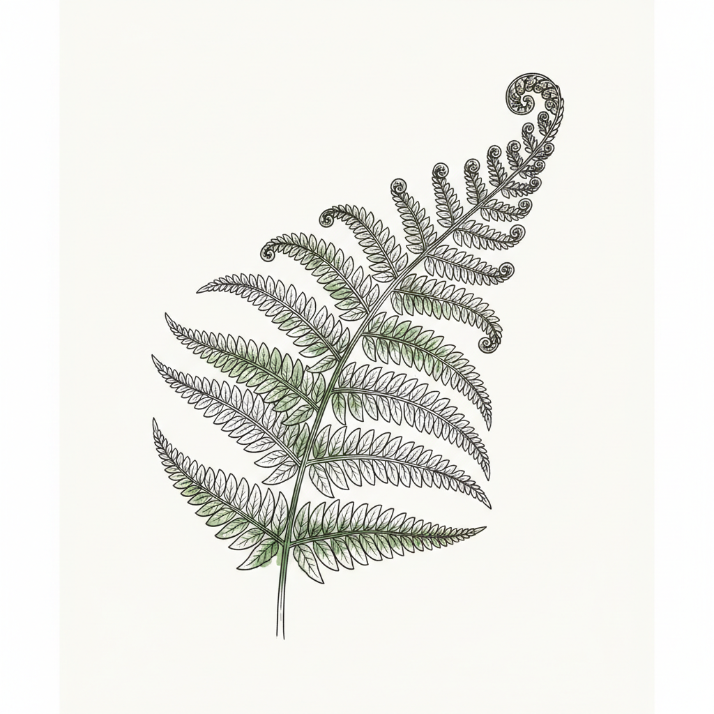 Fern Frond Study