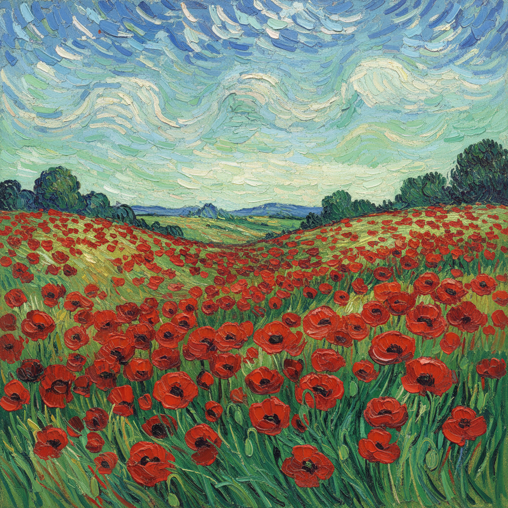 Field with Poppies — Vincent van Gogh