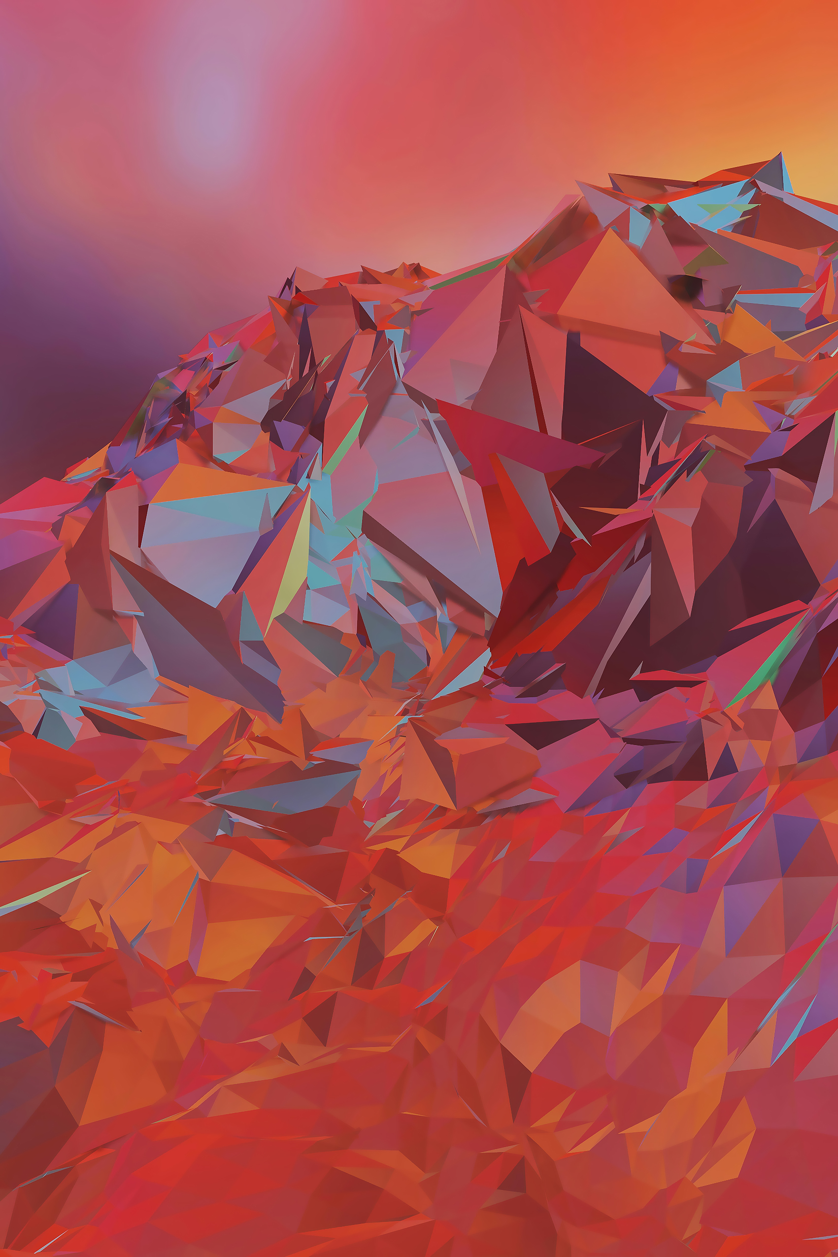 Fiery Crystal Formations