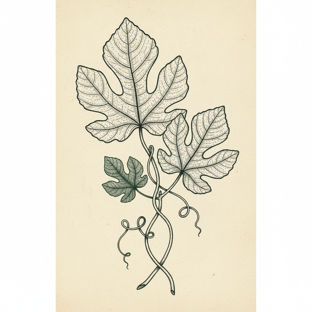 Fig Leaf: Botanical Study