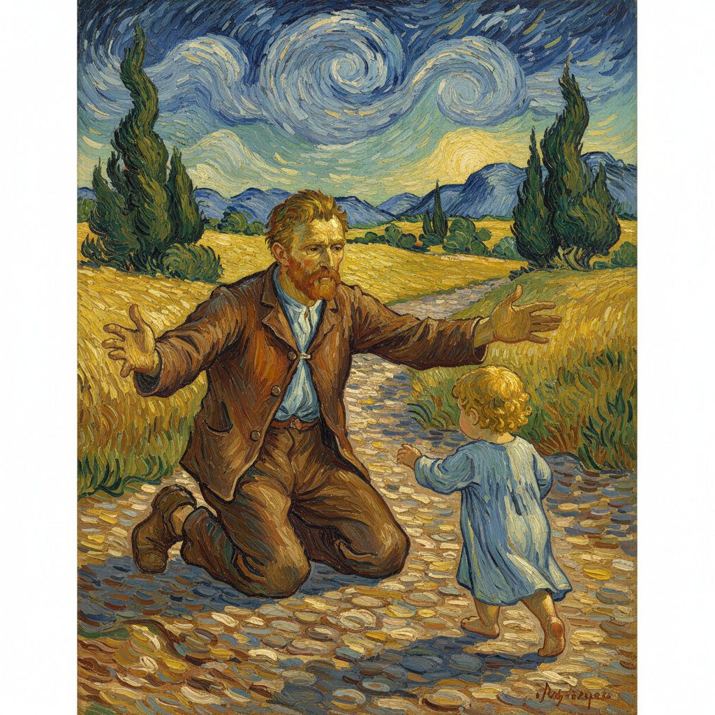 First Steps (after Millet) — Vincent van Gogh
