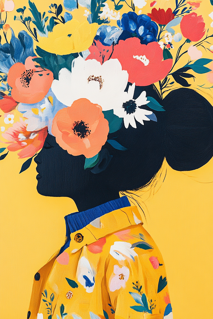 Floral Crown Silhouette