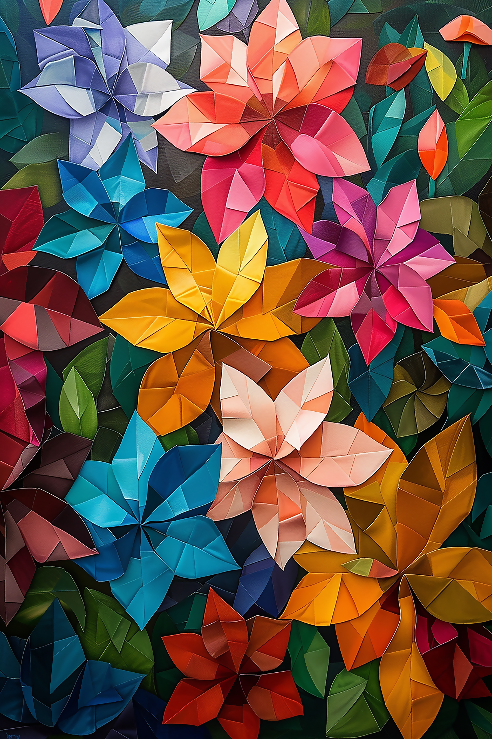 Geometric Flora Bloom