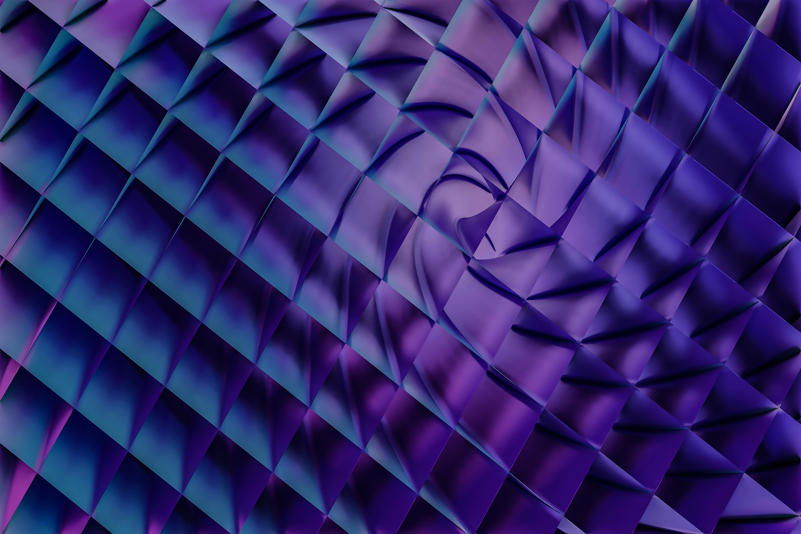 Geometric Violet Warp