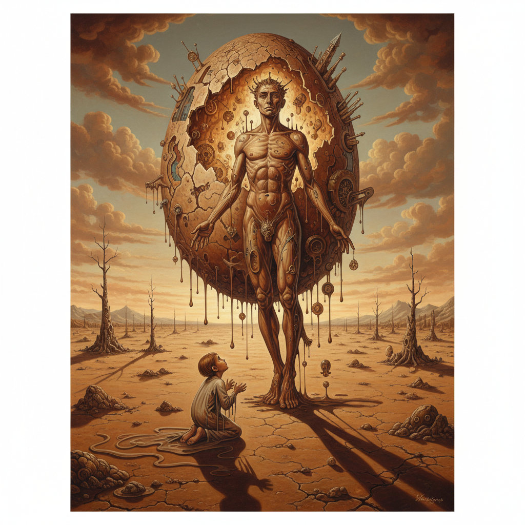 Geopoliticus Child Watching the Birth of the New Man — Salvador Dalí