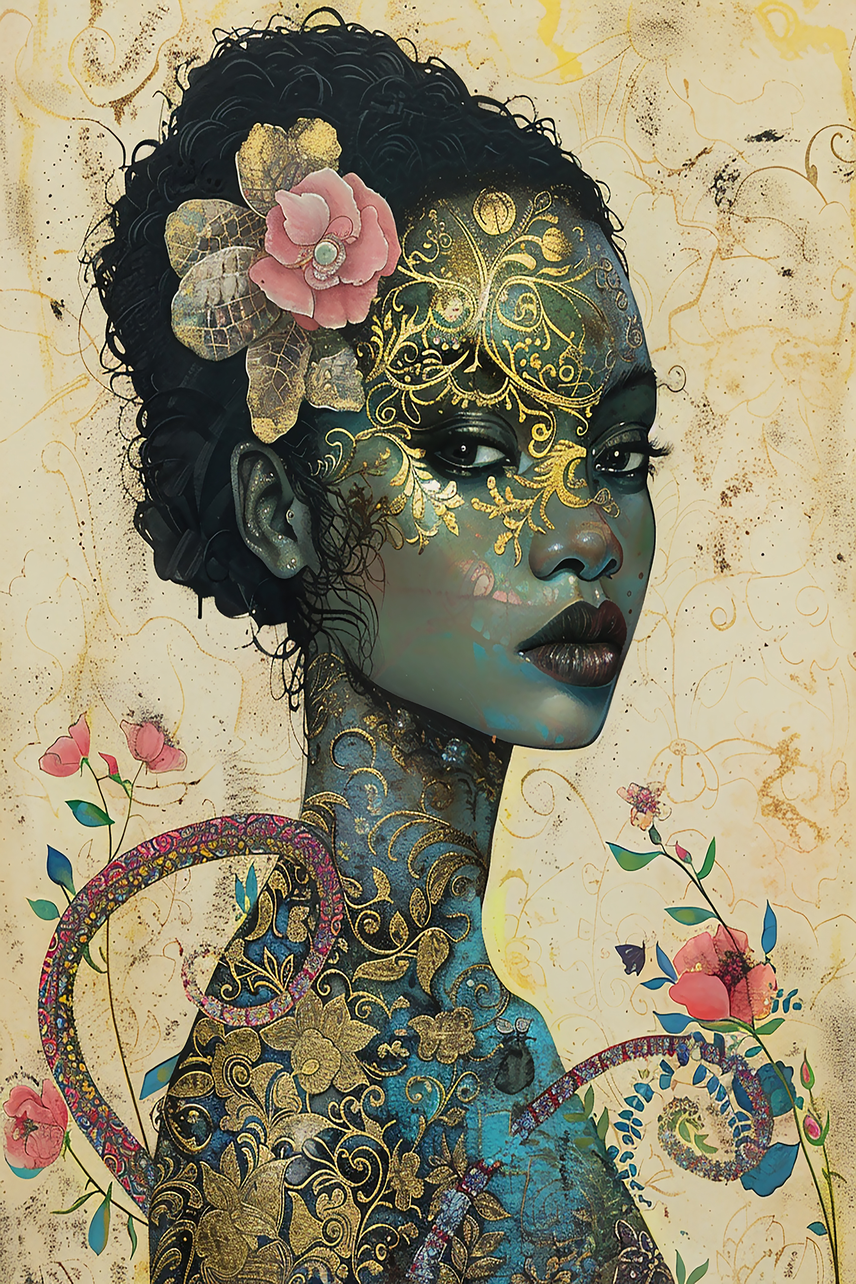 Golden Mystique Portrait