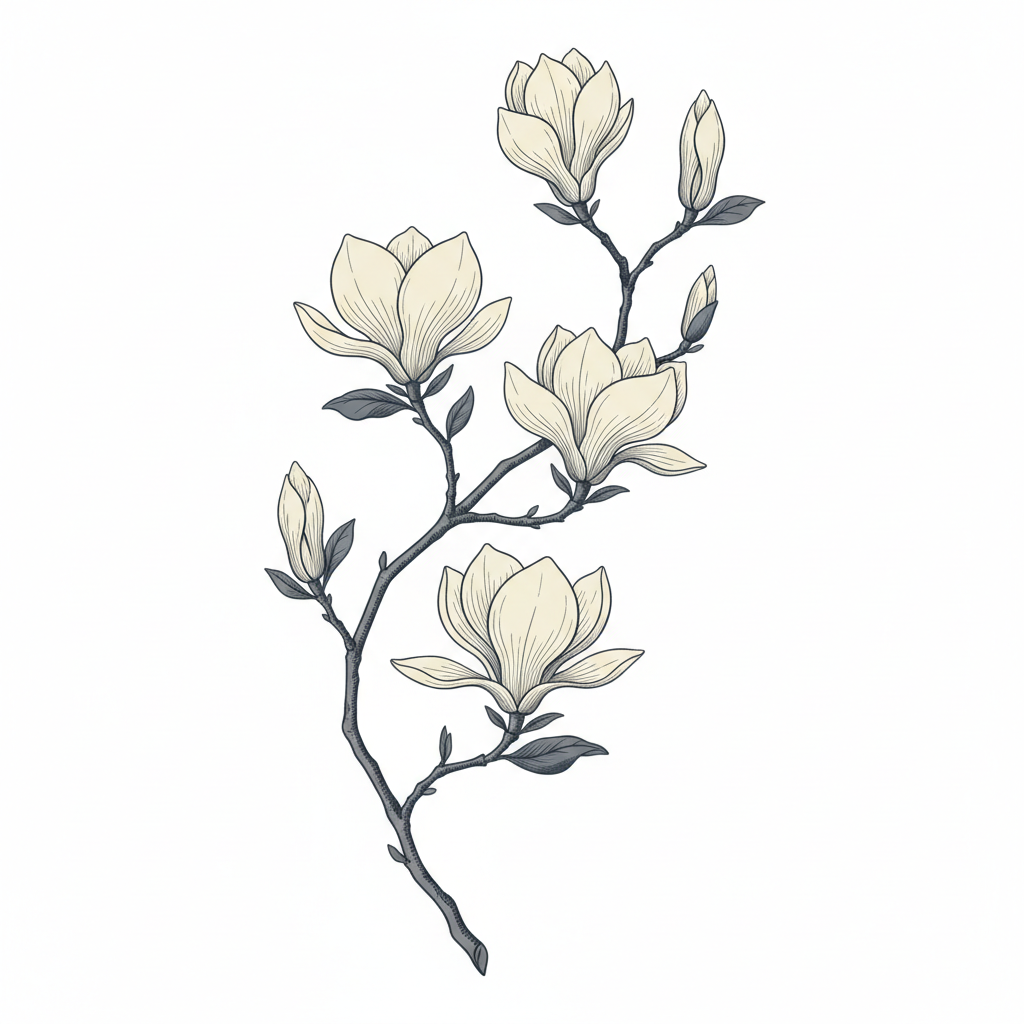 Graceful Magnolia Bloom