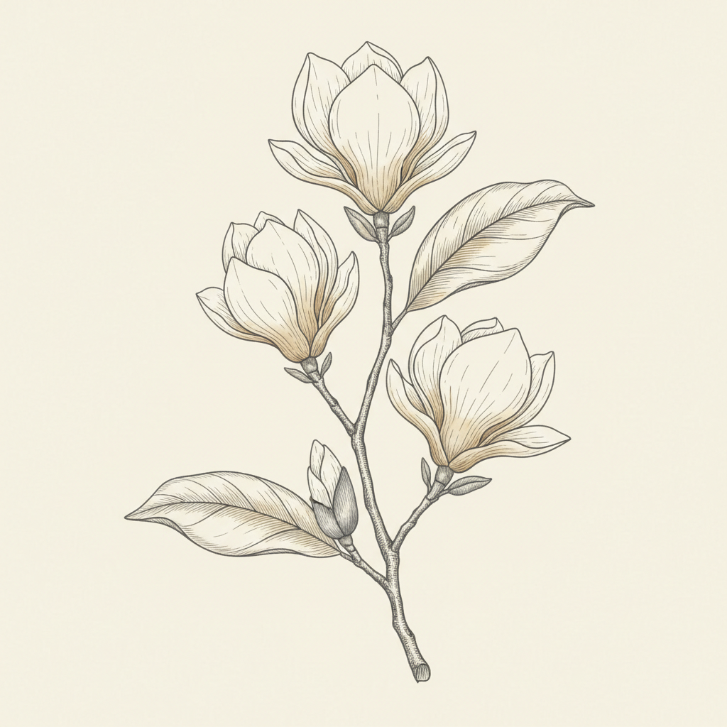 Graceful Magnolia Bloom