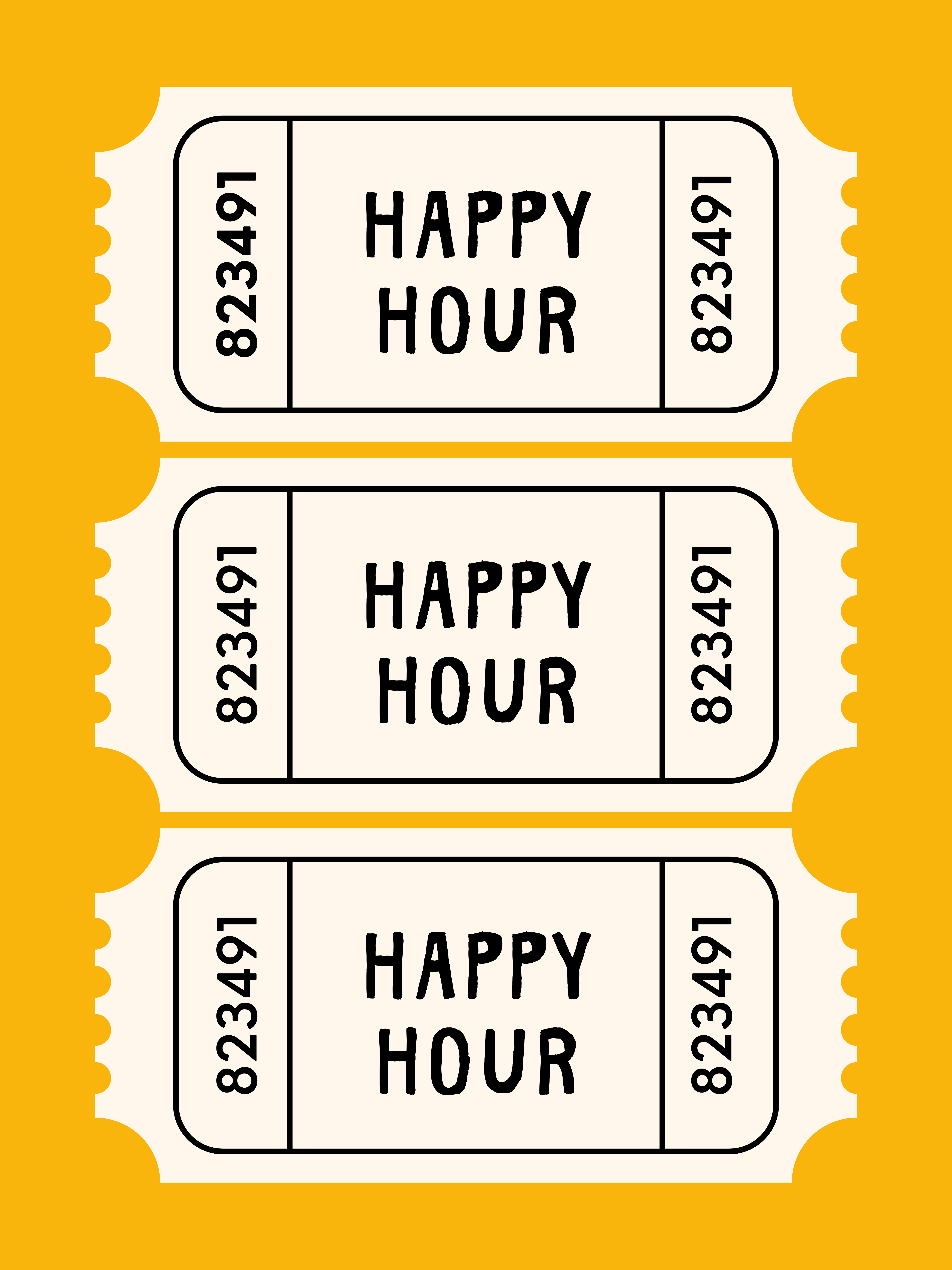 Happy Hour Tickets