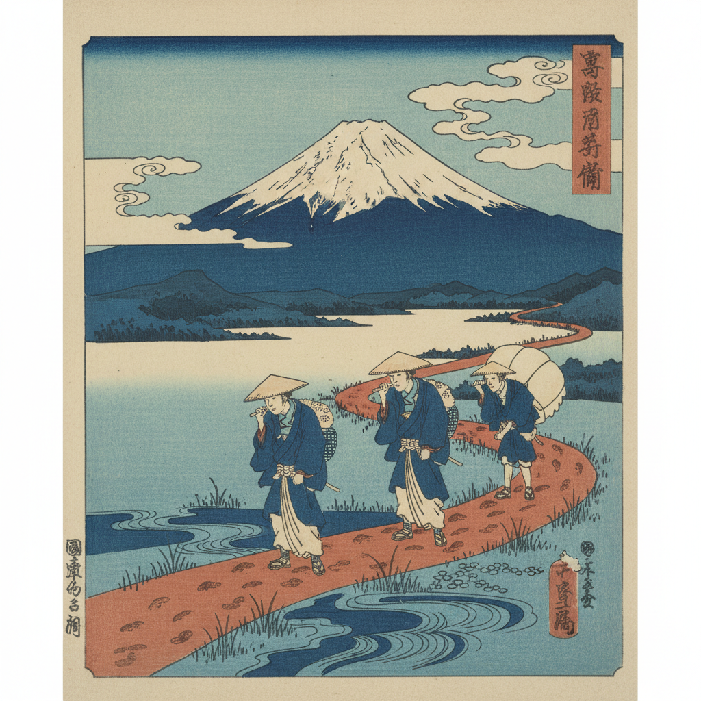 Hara: Morning Fuji — Utagawa Hiroshige