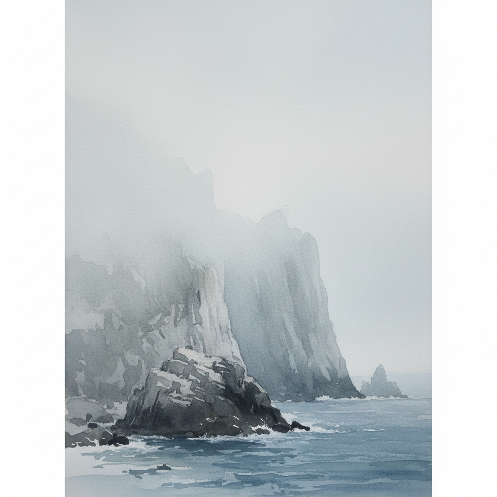 Hazy Cliff Embrace