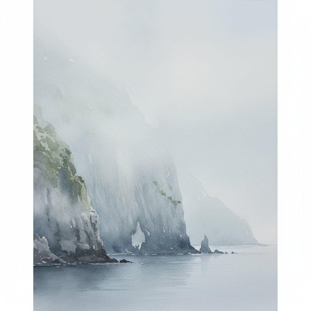 Hazy Coastal Bluff