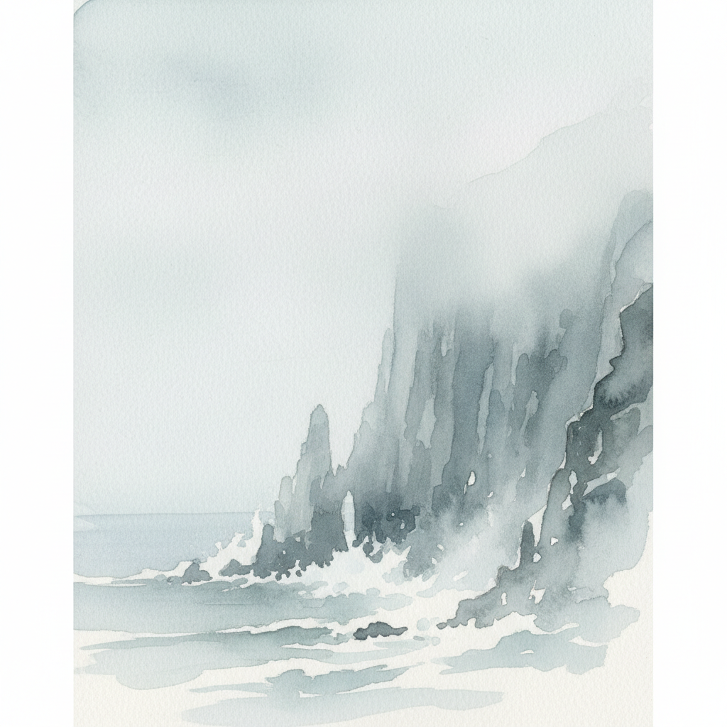 Hazy Coastal Bluff