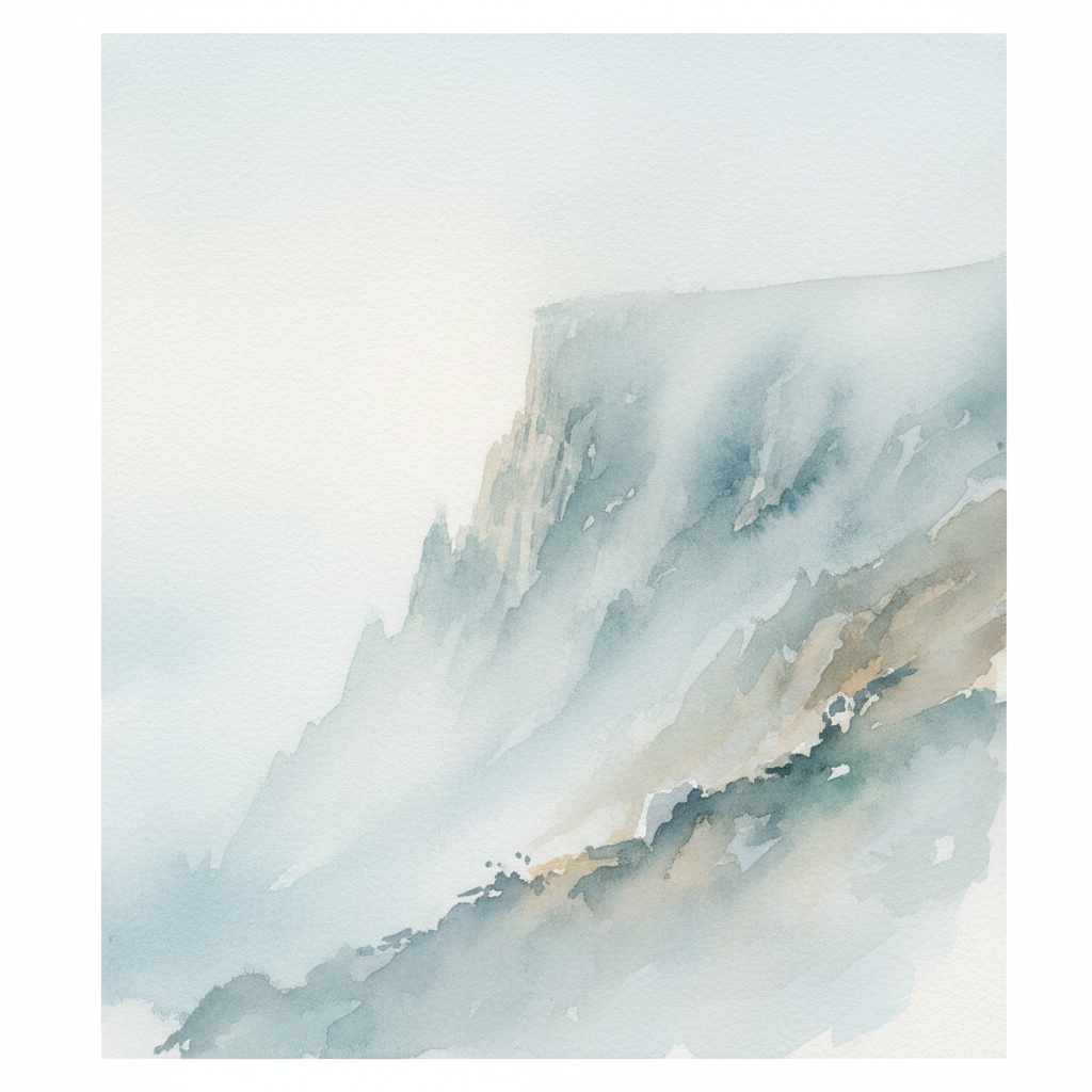Hazy Coastal Bluff