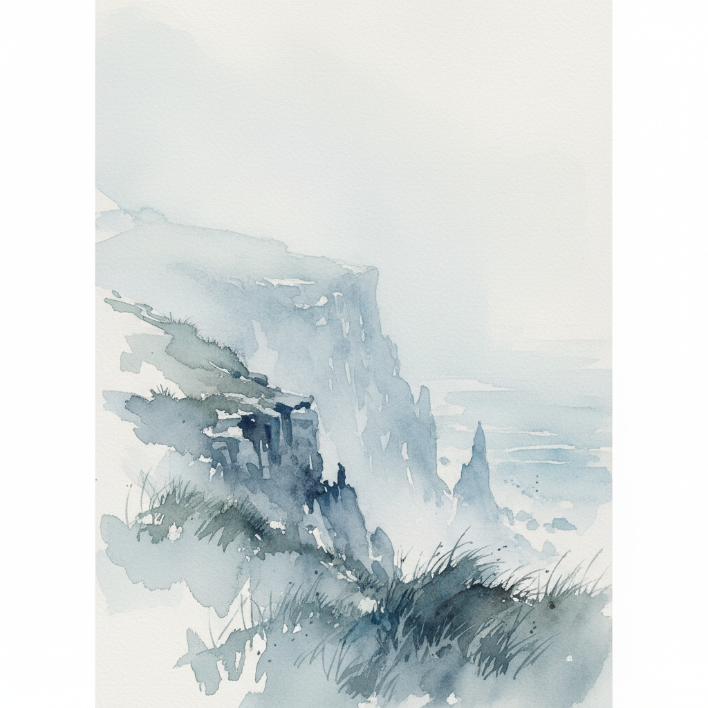 Hazy Coastal Bluff