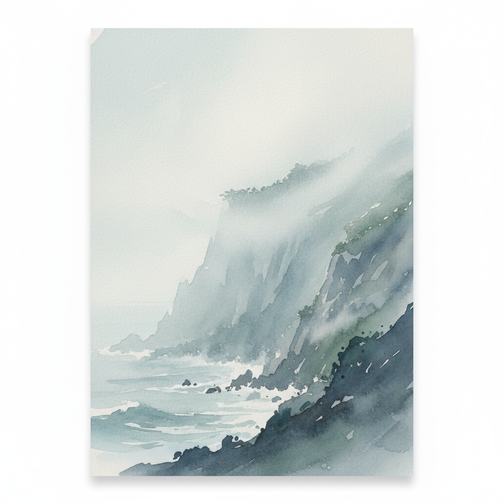Hazy Coastal Bluff