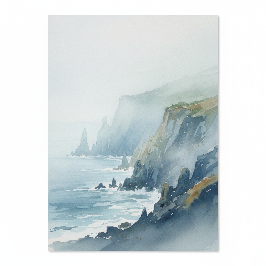 Hazy Coastal Bluff