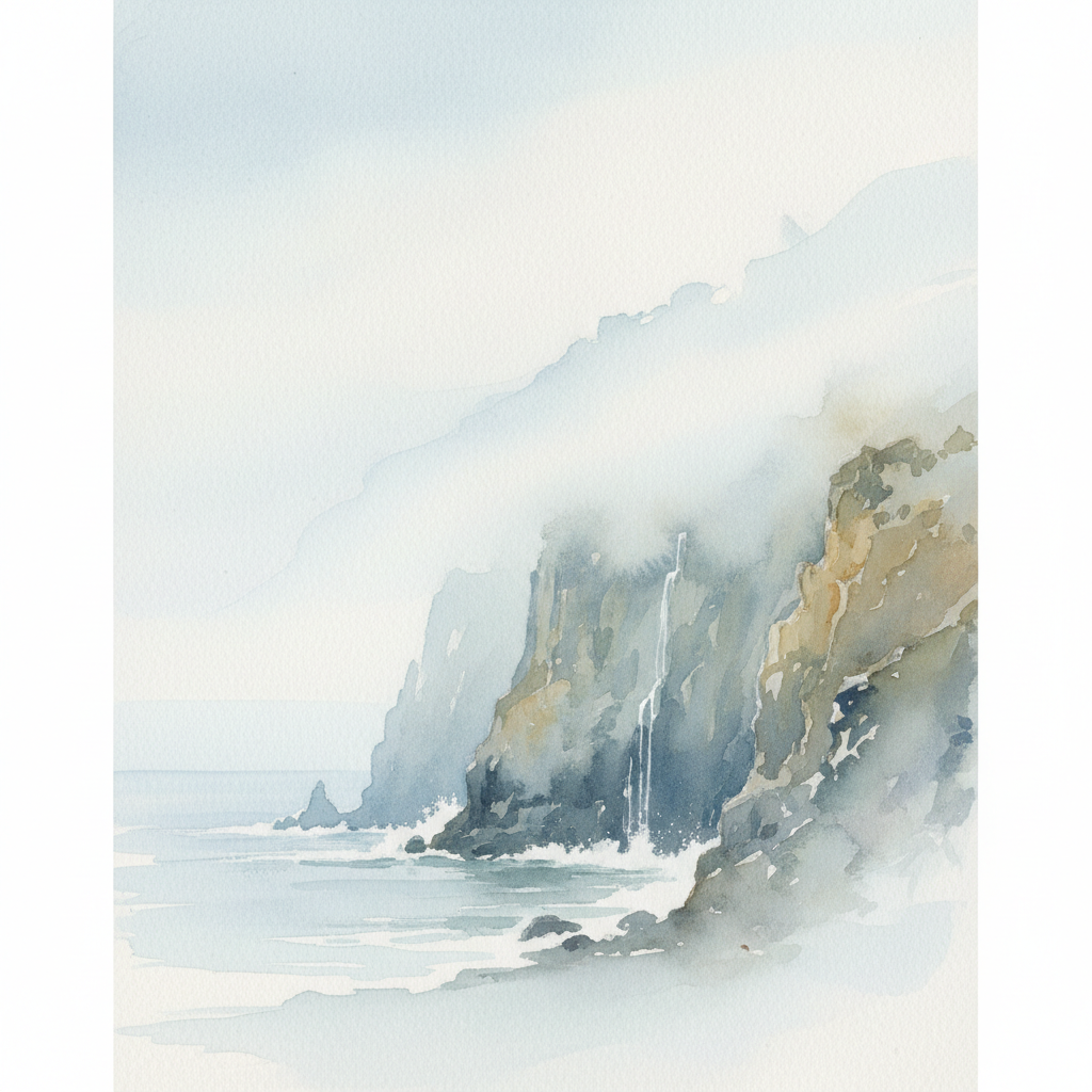 Hazy Coastal Bluff