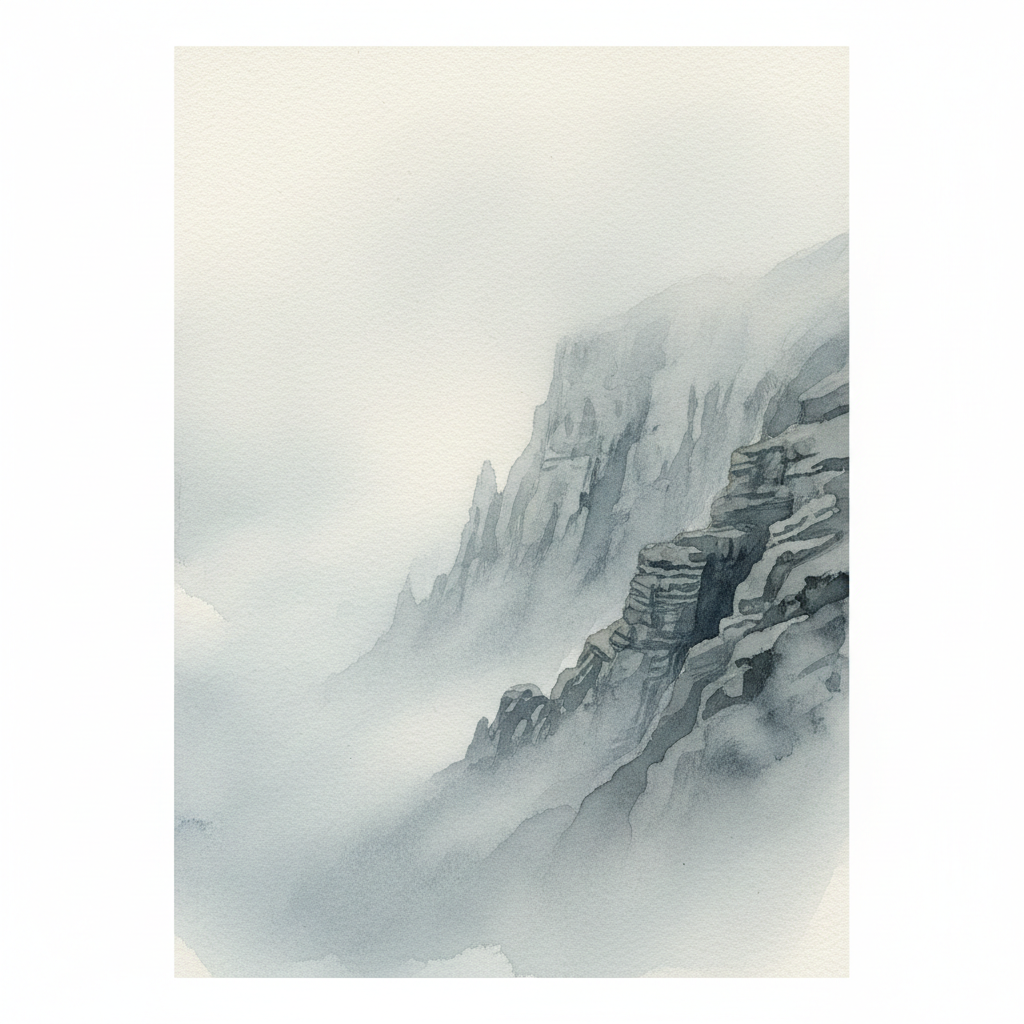 Hazy Coastal Bluff