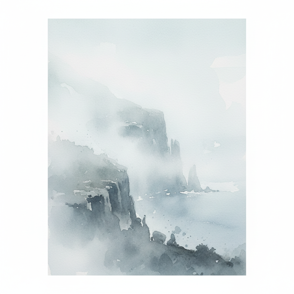 Hazy Coastal Bluff