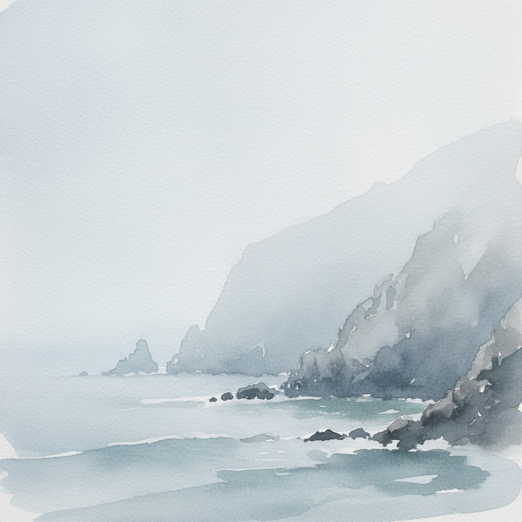 Hazy Coastal Bluff