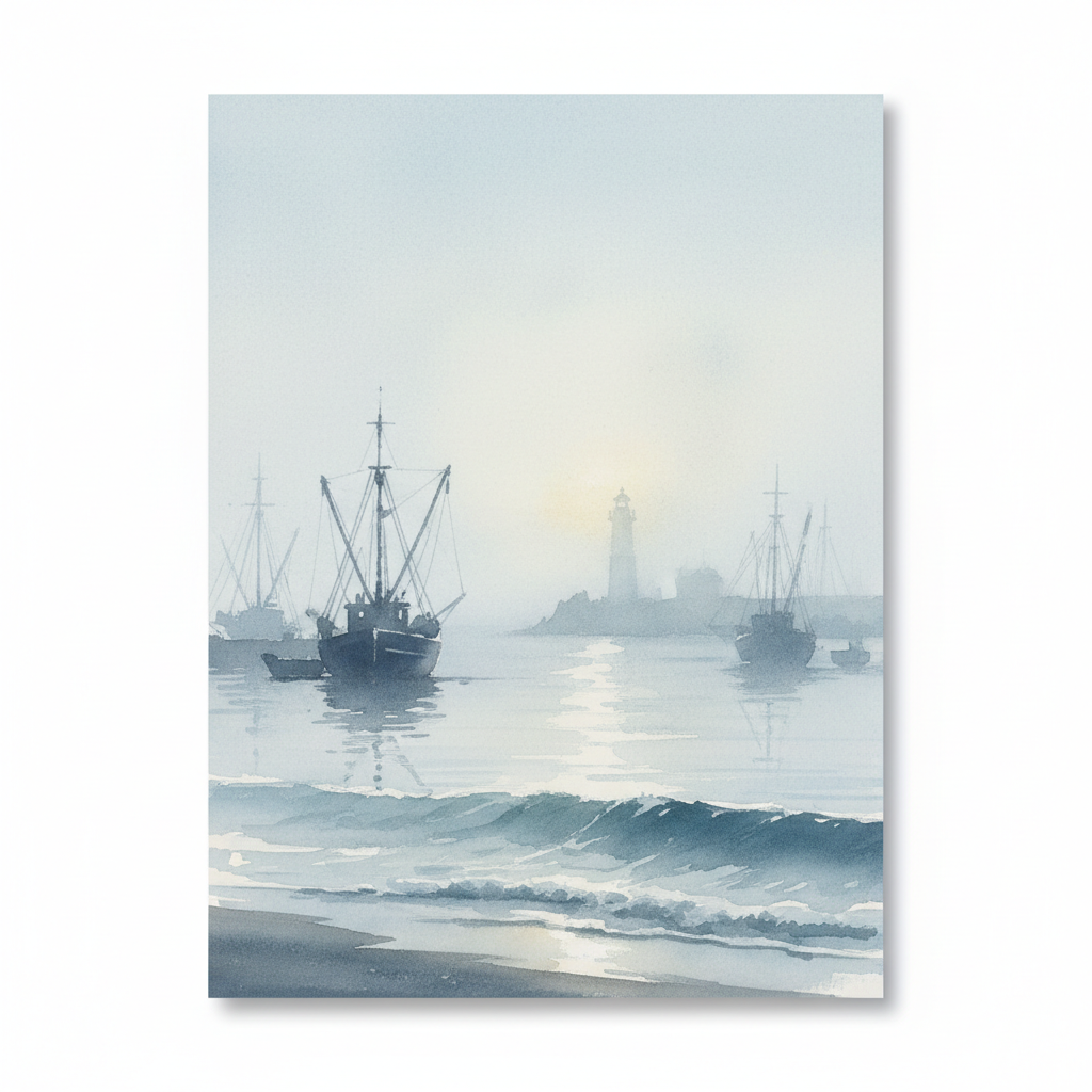 Hazy Coastal Dawn