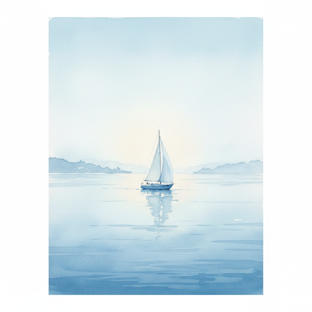Hazy Coastal Sail