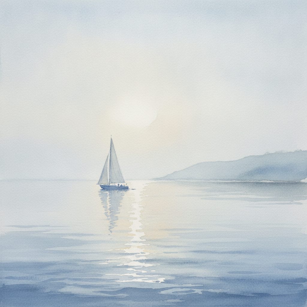 Hazy Coastal Sail