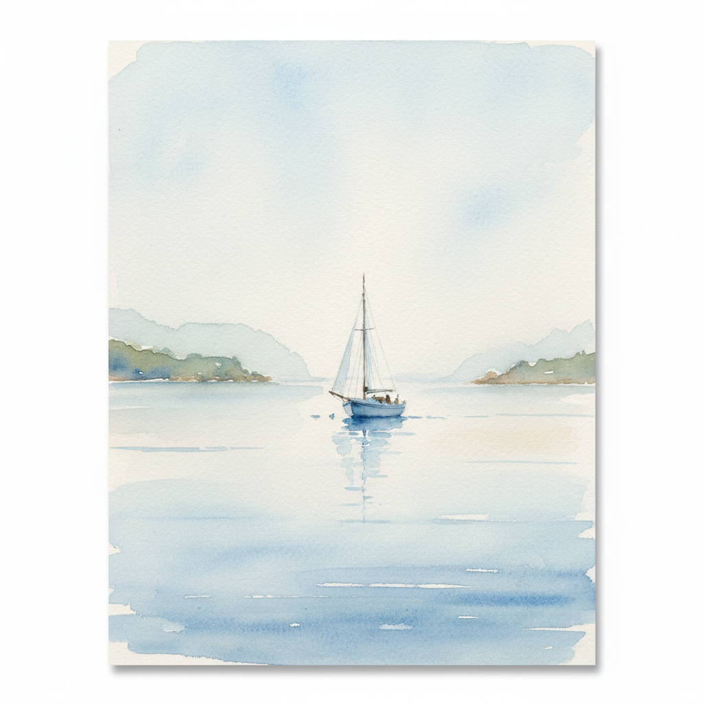Hazy Coastal Sail