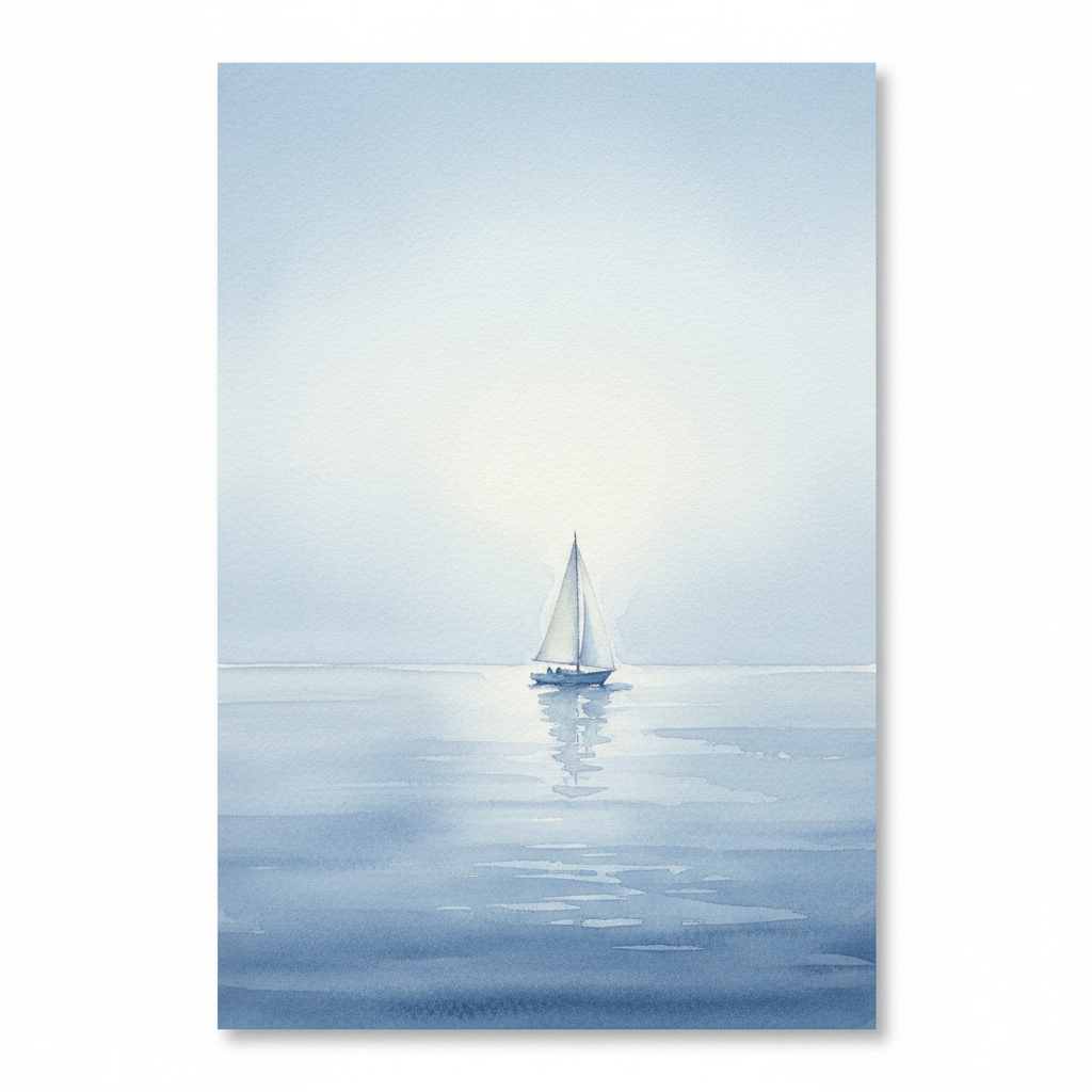 Hazy Coastal Sail