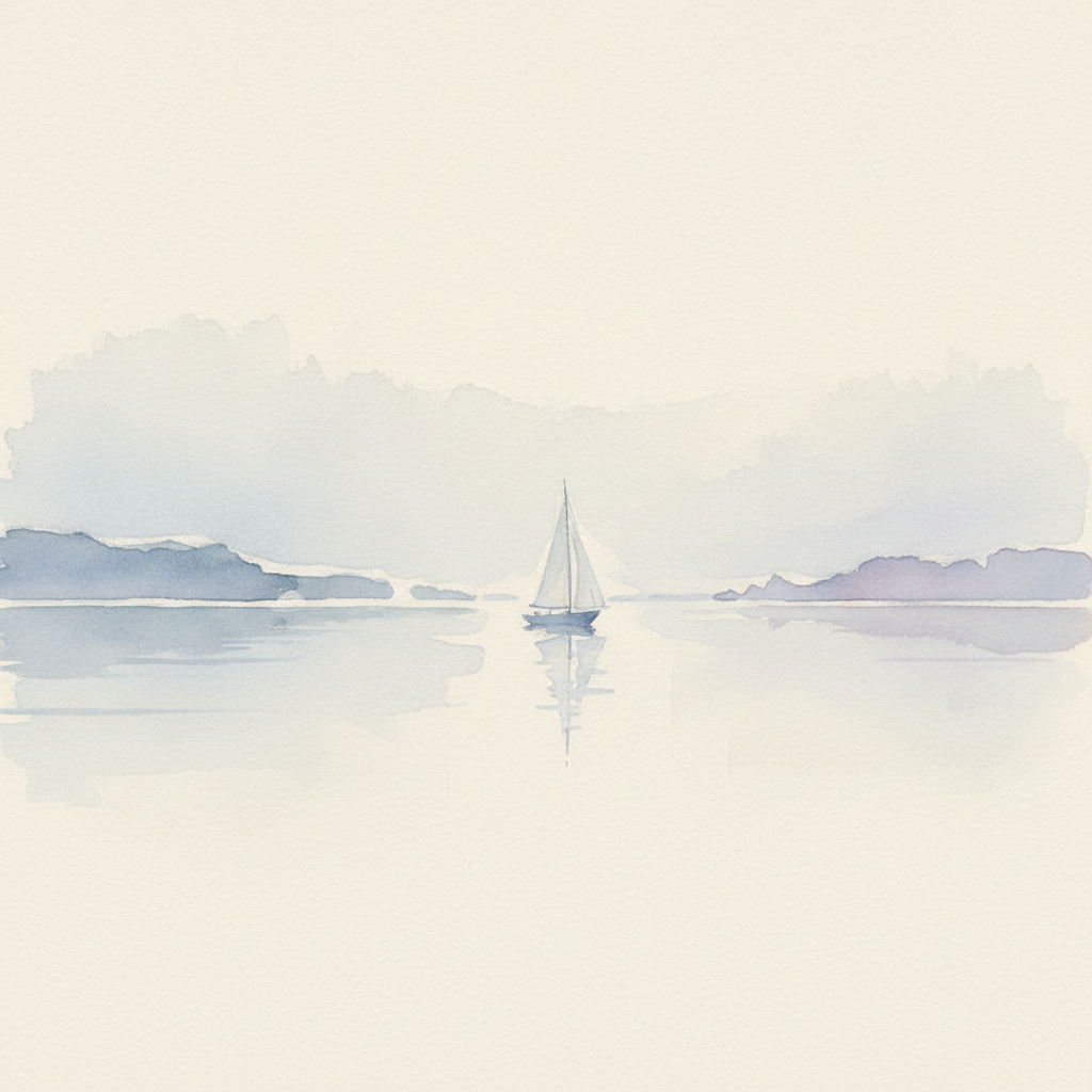 Hazy Coastal Sail