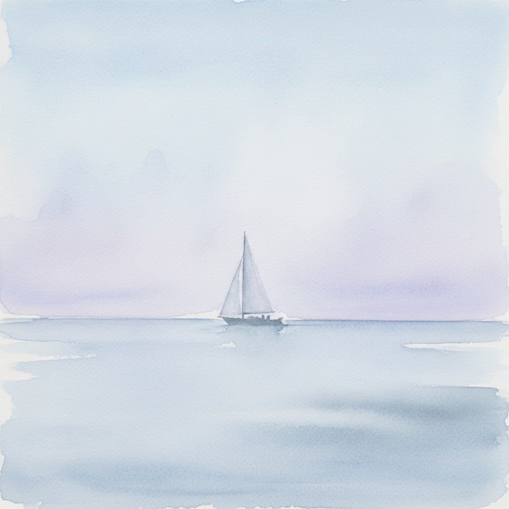 Hazy Coastal Sail