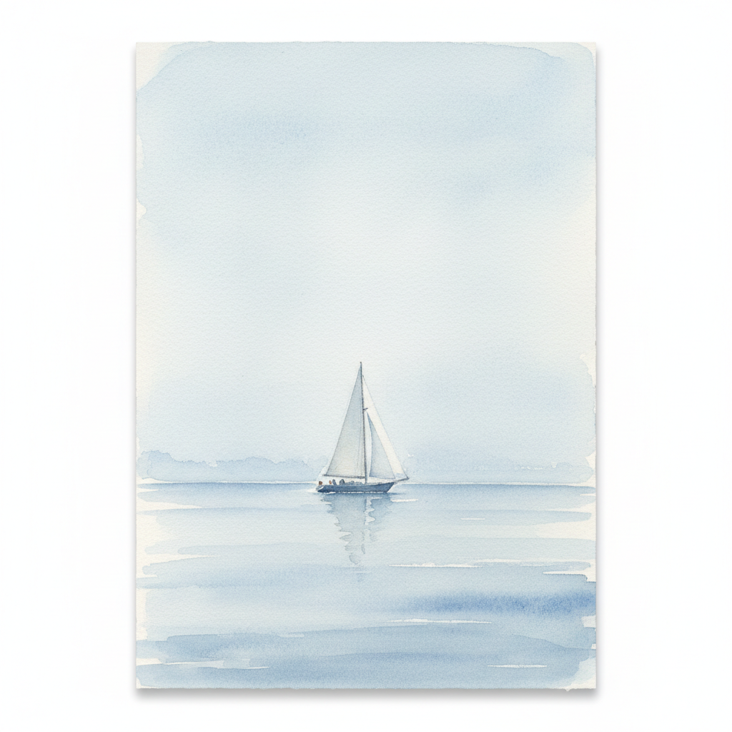 Hazy Coastal Sail