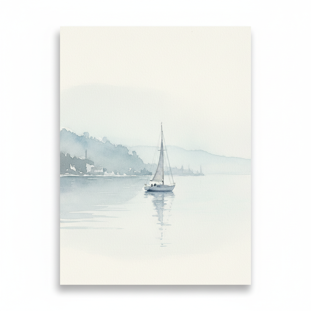 Hazy Coastal Solitude