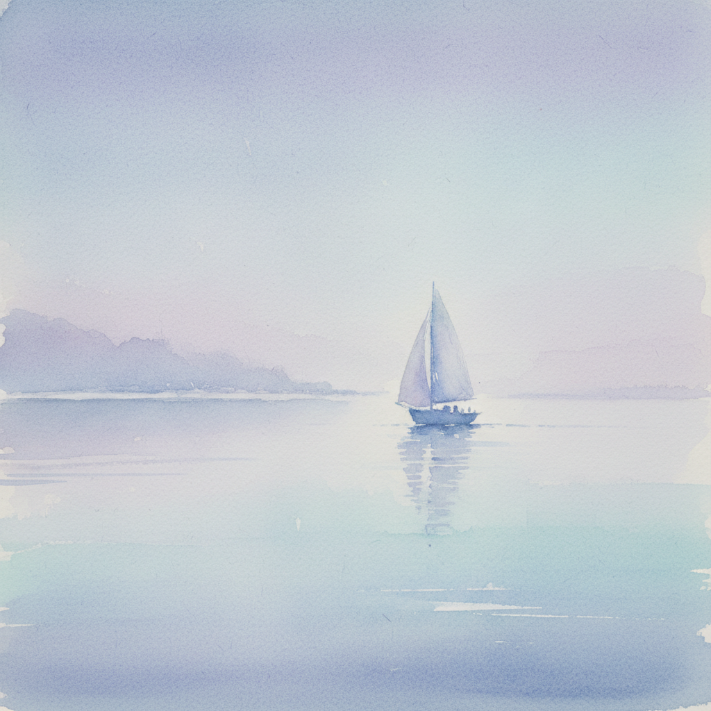 Hazy Coastal Solitude