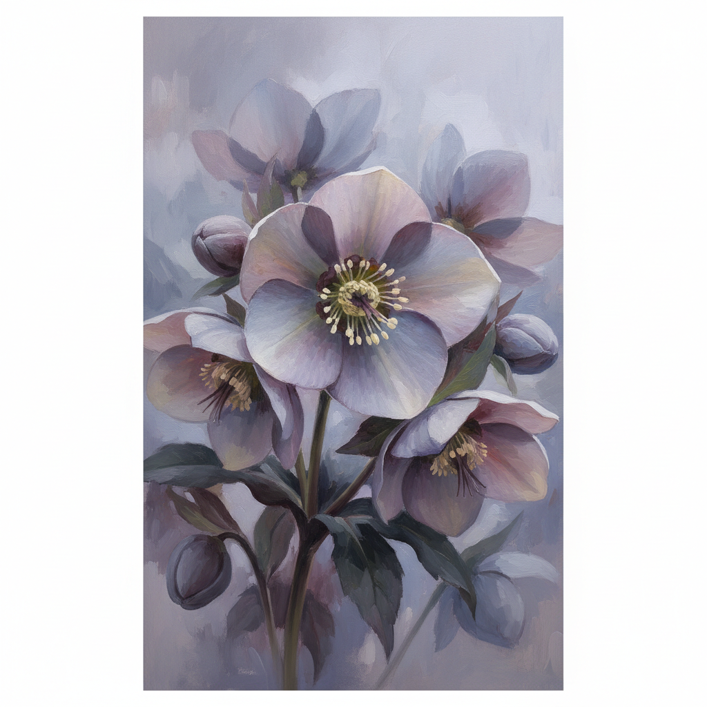 Hellebore's Gentle Embrace